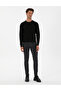 Black Slim Fit Crew Neck Rayon Knitwear Sweater 50315763-Vr046 - 4