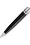 Meiryo Black Stainless Steel Textured Pen with Silver Trims, Blue Ink - 138 mm - 3