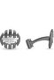 Onset Cufflinks - Convex Design with Black P Wing Logo - Urban & Edgy Men's Statement Style - 3