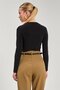 Women's Gold Buttoned Sandy Blouse - Black - 5