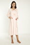 Lace Detailed Long Sleeve Maternity and Postpartum Nightgown Set Suitable for Breastfeeding