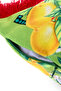Sole Di Sicilia Fringed Velvet Throw Pillow Cover with Sun Patterned Green Design - 43X43Cm - 4