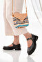 Mary Jane Moccasin Loafer Ballet Casual Comfortable Lightweight Trendy Belted Ballet Shoes - 2