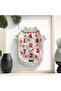 White Red Sweater with Numbers for Dog