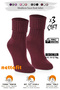 Thermal Winter Natural Wool Girls' Sleep and Home Socks (3 Pairs) - 2