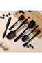 6-Piece Silicone Kitchen Set, Heat Resistant, Non-Stick, Flexible, Black Color - 2
