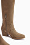 Frida Mink Suede Western Women's Boots - 3