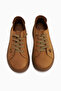 Judi Genuine Leather Tan Comfortable Sole Women's Sneakers - 3