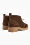 Henna Genuine Leather Brown Suede Lace-Up Women's Boots - 4