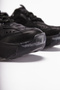 Erla Black Thick Sole Lace-Up Women's Sneakers - 3