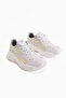 Erla White Thick Sole Lace-Up Women's Sneakers