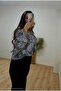 Women's Shirt Wrap Collar Long Sleeve Patterned