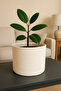 Jute Wicker Multi-Purpose Decorative Organizer Flower Pot Basket Garden Organizer Basket Width 25 Length 20 cm