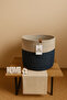 Jute Wicker Multi-Purpose Decorative Organizer Flower Pot Basket Garden Organizer Basket Width 25 Length 20 cm - 5