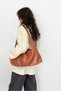 Knitted Textured Laura Women's Shopper Shoulder Bag with Loose Look and Large Volume Faux Leather - 8