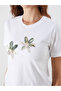 Crew Neck Embroidered Women's T-Shirt (S5) - 3