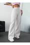 Harry 90's White Lycra Super Extra High Waist Palazzo Loose Jeans (Does Not Show the Inner Waist)