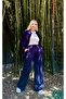 Women's Plus Size Flexible Judge Collar Cardigan and Sweatpants Tracksuit Set with Pockets 24900 - 6