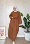 Chocolate Muslin Skirt Loose Set - 5