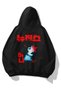 Hanni Newjeanz Printed Black Color Oversize Sweatshirt