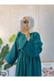 Petrol Green Muslin Skirt Loose Set - 4