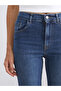 Indigo crop flare women's jean pants from plus-store - 3