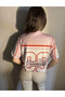 Hello Kitty Pink Baseball Design Oversize Unisex T-Shirt - 2