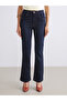 Indigo Crop Flare Women's Jean Pants from Plus-Store - 2