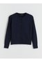 Alita City Lcw Modest Navy Blue Knitwear Patterned Women's Cardigan with a Difference - 5
