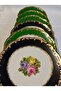Porcelain Hand Painted 6 Piece Cake Plate