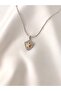 Women's Steel Zircon Stone Plate Star Necklace - 2