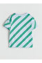 Rmz Gi̇yi̇m Farkiyla Zero Roba Collar Striped Baby Boy T-Shirt - 3