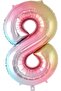 7 Year Old Kuromi Balloon Set Birthday Balloon Set Rainbow Figure Pink Star Helium Compatible Flying Balloon - 6