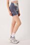 Seamless Sports Shorts Tie-Dye Patterned Stitch-Free Push up Effect Flexible and Shaping / Sculpting Leggings - 4
