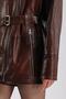 Maroquin Leather Aphrodite Women's Jumbo Trench Coat - 6
