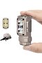 E7 1800 Lumen Rechargeable Mini Flashlight with Magnet - 6 Modes, Type-C, IP68, Khaki