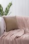 Panoroma Brown Plain Simple Decorative Pillowcase with Size Options Suitable for Processing Punch (Panç) Technique
