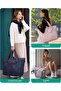 Foldable Tote Bag for Women with Zipper - Large Shoulder Handbag for Travel & Work - 2