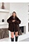 Women's Oversize Zippered Plush Teddy Jacket - 4