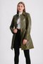 Maroquin Leather Ajda Women's Leather Trench Coat - 4
