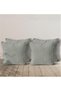 4-Piece Velvet Textured Throw Pillow Cover Stone