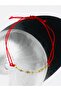 Steel Lip Chain Red String Bracelet - 2
