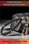 Men's Natural Stone Rosary - Medium Size Rosary with Natural Zulfiqar Sword Embroidered Black Onyx Stone
