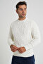 Men's Bone Necklace Hair Braided Wool Sweater Trist-5346 - 2