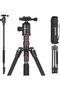 77-Inch Tripod, Camera Tripod for DSLR, 2-in-1 Compact Aluminum Tripod Monopod with 360 Degre