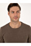 Mink Melange Slim Fit Crew Neck Basic Knitwear Sweater 50315509-Vr174 - 2