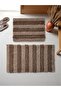 Ciremaya Cotton Bath Mat Set (60X100)(50X60)Coffee+ - 2