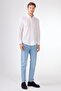 Men's Regular Fit Long Sleeve White Shirt - 4