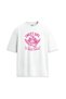 Sweet Girl Psycho Written Pink Print Unisex Relaxed T-Shirt