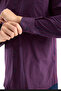 Casual Wide Fit Navy Blue Small Checkered Long Sleeve Pocketed Cotton Men's Shirt with Collar Buttons - 4